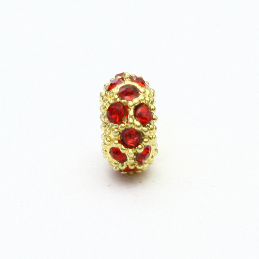 Red and Gold Polka Dot Charm