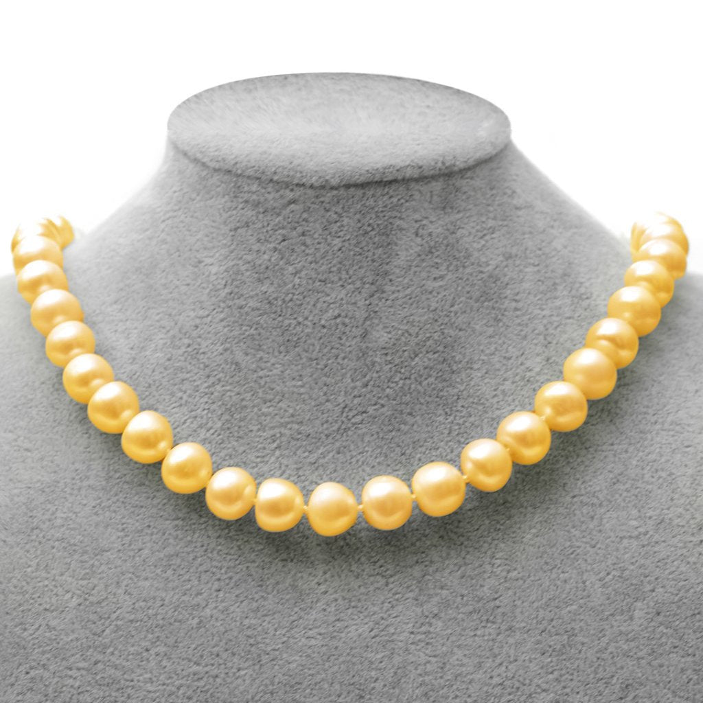 Freshwater Pearl Necklace in Gold - Gratia Pearl